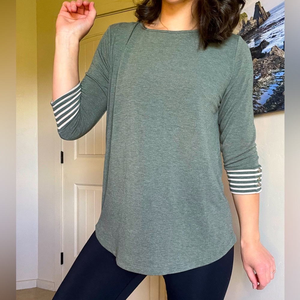 Long green top